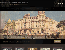 Tablet Screenshot of historichotelsthenandnow.com